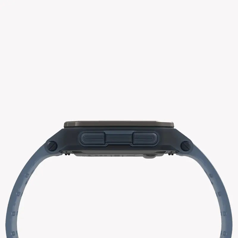 Timex Men's Blue Silicone Watch, Resin Square Case | Tw2u56500