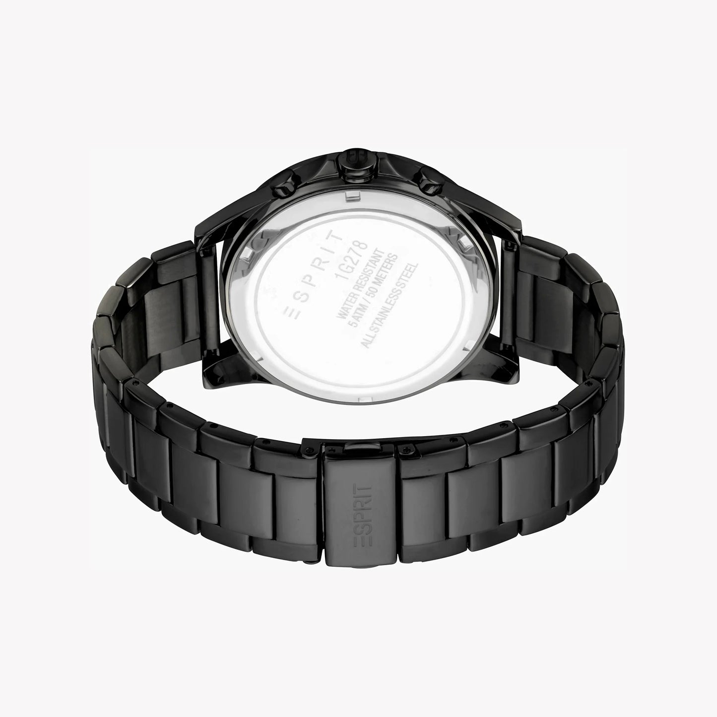 Esprit Men's Black Stainless Steel Watch, Black Dial | Es1g200m0055