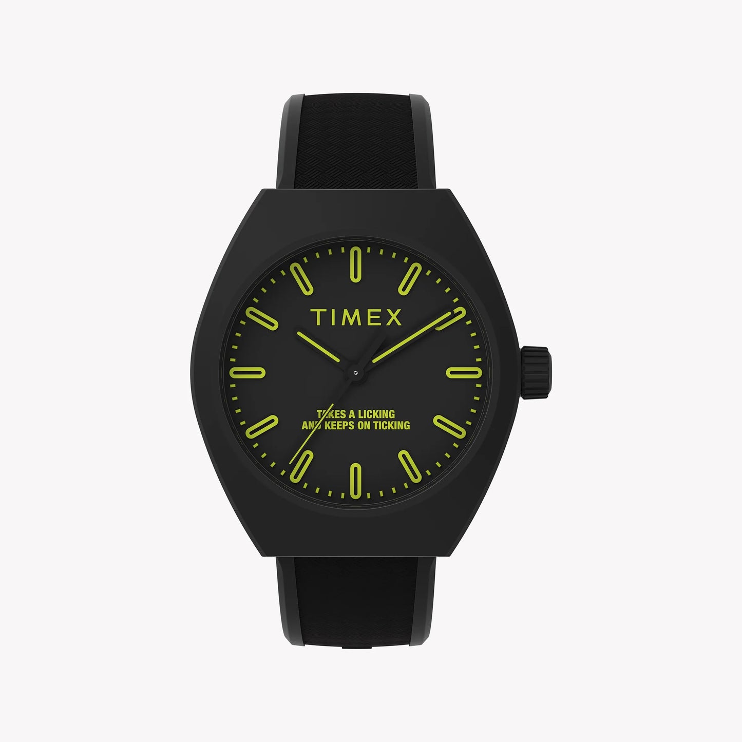 Timex Unisex Eco Ceramic Black Case Watch, Black Strap | Tw2w42400