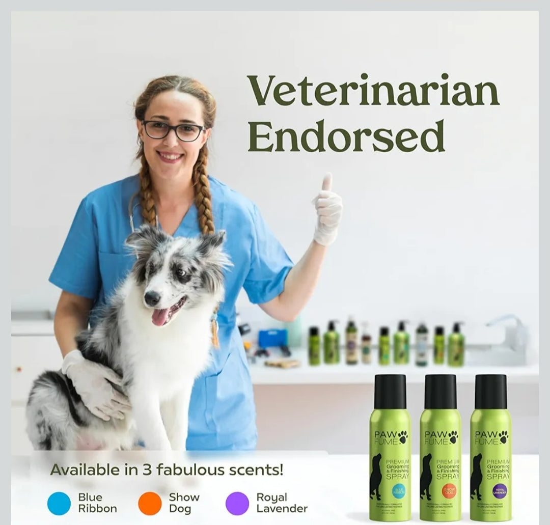"Paw Fume Premium Dog Cologne - Long-Lasting Grooming Spray for a Fresh & Fabulous Pup!"