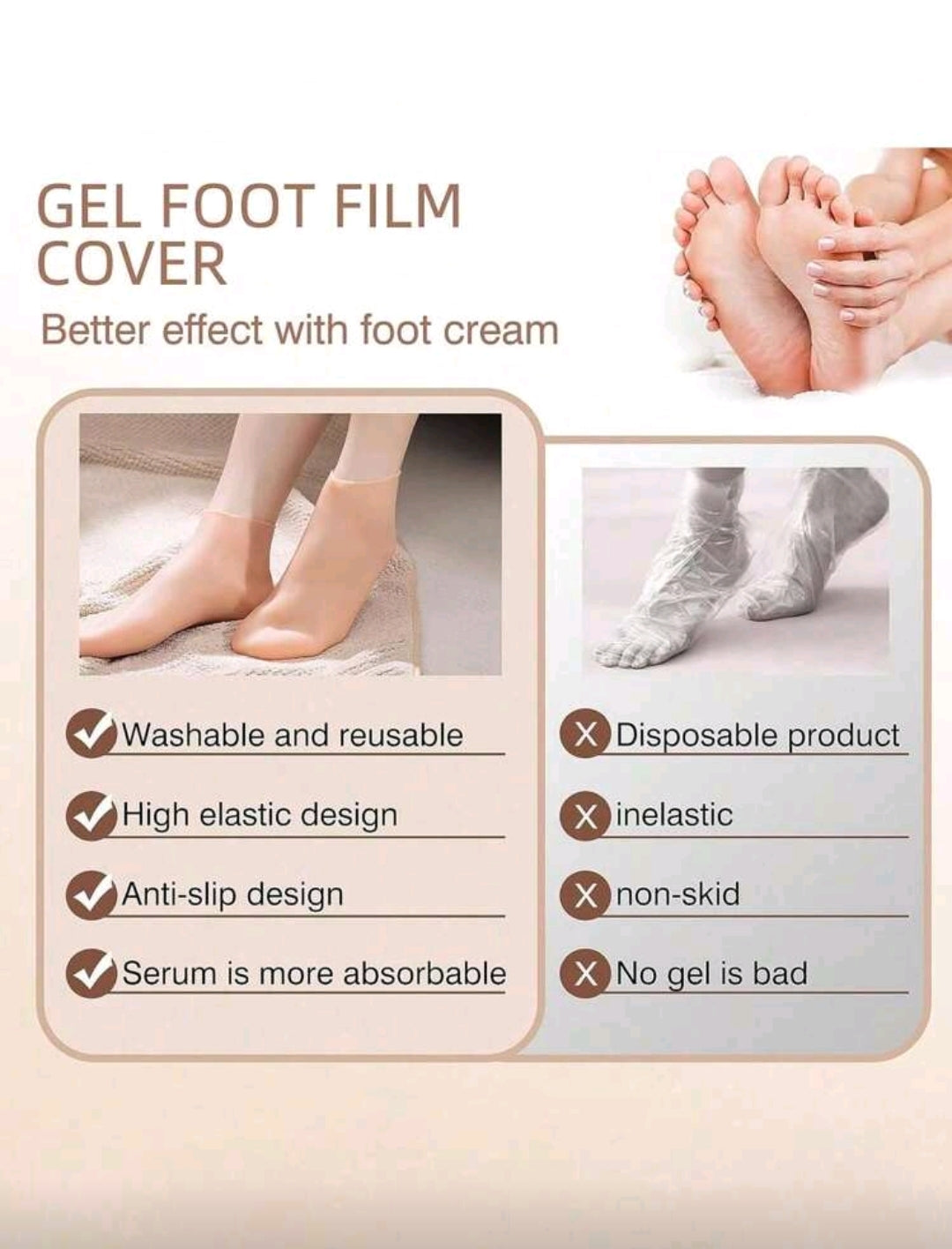 1Pair/1Set Silicone Foot Care Socks, For Dry Cracked Feet Heel And Softening Rough Skin, Foot Care Tools For Women And Men, Ideal For Pedicure, Home Foot Care, High Elastic Absorption Pressure Socks, Suitable For Pairing Massage And Moisturizing Gel Foot