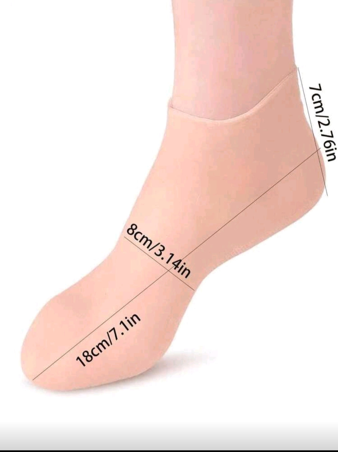 1Pair/1Set Silicone Foot Care Socks, For Dry Cracked Feet Heel And Softening Rough Skin, Foot Care Tools For Women And Men, Ideal For Pedicure, Home Foot Care, High Elastic Absorption Pressure Socks, Suitable For Pairing Massage And Moisturizing Gel Foot