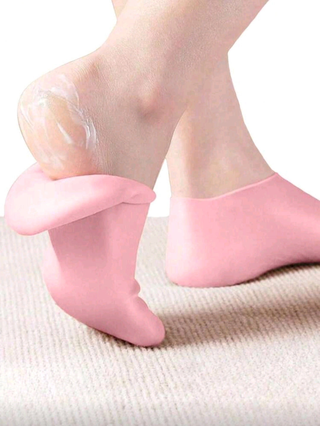 1Pair/1Set Silicone Foot Care Socks, For Dry Cracked Feet Heel And Softening Rough Skin, Foot Care Tools For Women And Men, Ideal For Pedicure, Home Foot Care, High Elastic Absorption Pressure Socks, Suitable For Pairing Massage And Moisturizing Gel Foot