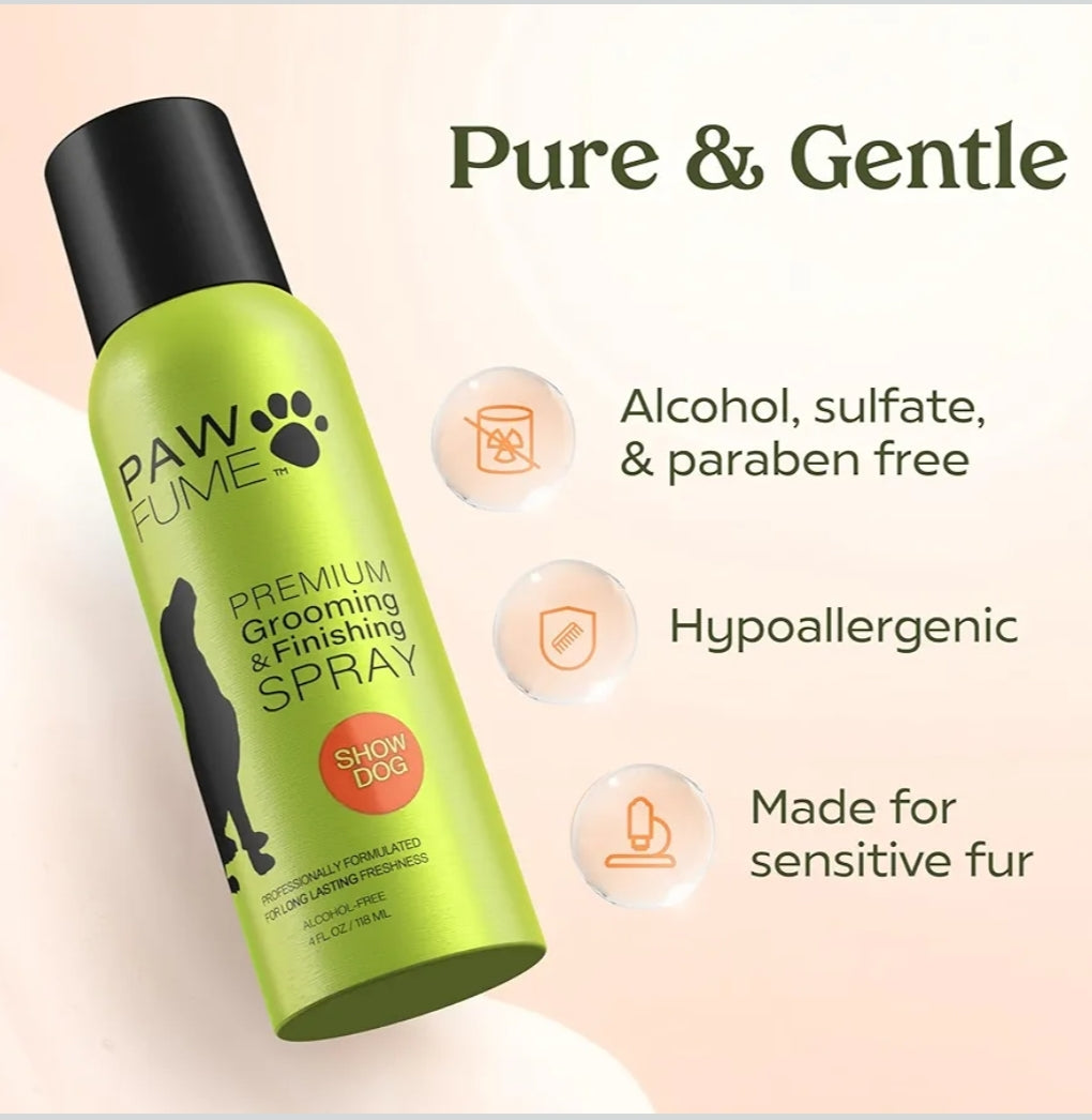 "Paw Fume Premium Dog Cologne - Long-Lasting Grooming Spray for a Fresh & Fabulous Pup!"