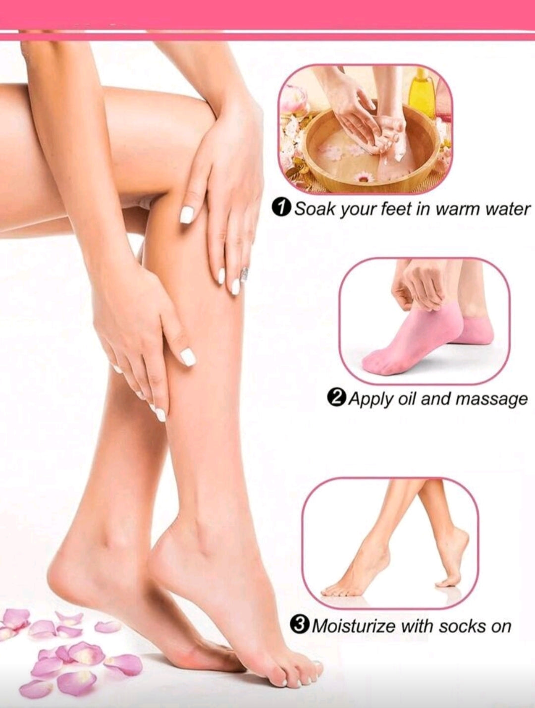 1Pair/1Set Silicone Foot Care Socks, For Dry Cracked Feet Heel And Softening Rough Skin, Foot Care Tools For Women And Men, Ideal For Pedicure, Home Foot Care, High Elastic Absorption Pressure Socks, Suitable For Pairing Massage And Moisturizing Gel Foot