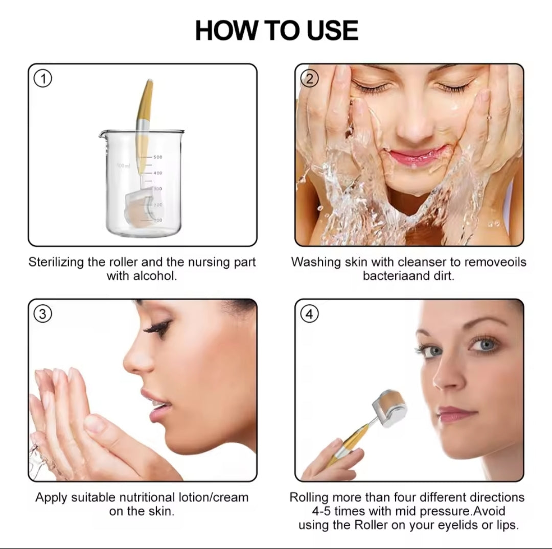 192 professional micro needles derma roller skin care tool